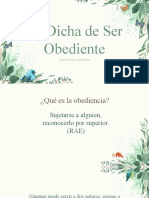 La Dicha de Ser Obediente