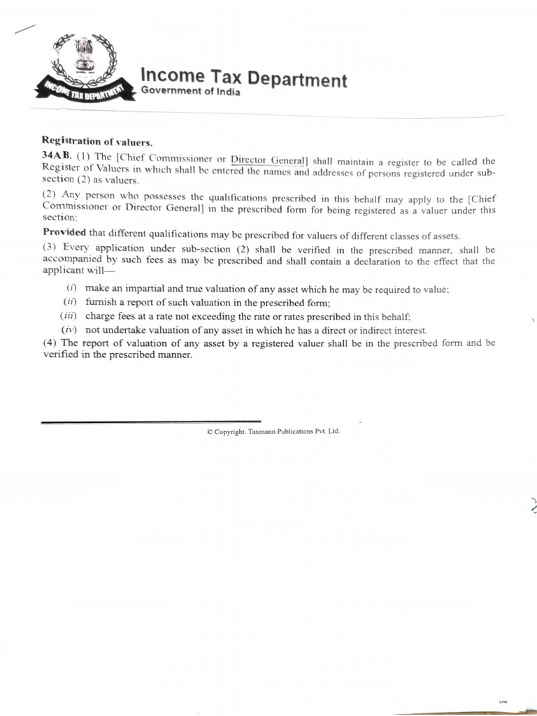 Registration 34 AB of Valuers V Good Gives Fees and Forms Also PDF