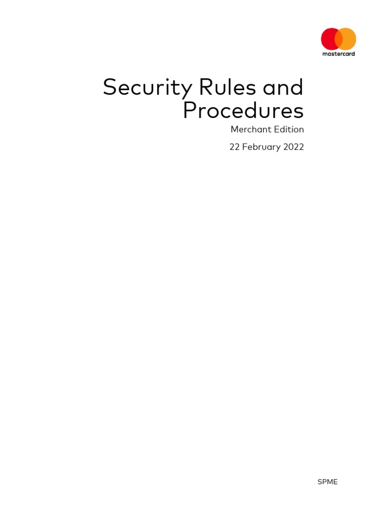 Mastercard Security Rules Overview | PDF | Payment Card Industry Data ...