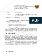 Memorandum: Philippine National Police, National Capital Region Police Office