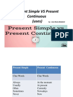 Grammar Simple Present VS Present Continuous (LESSON)