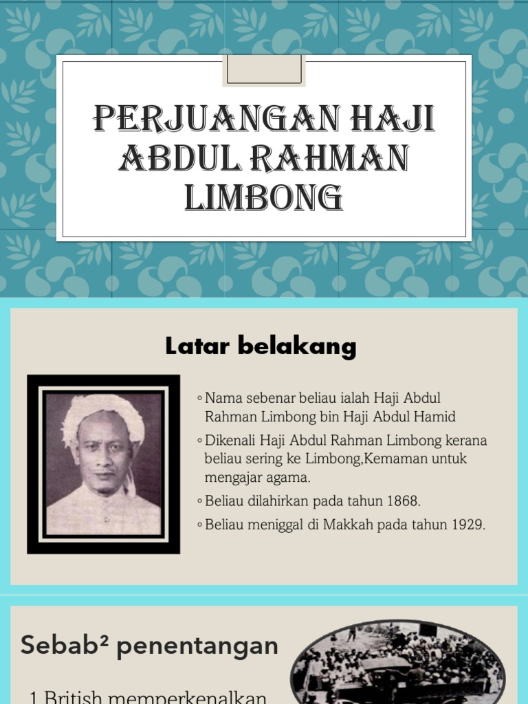 HJ Abd Rahman Limbong | PDF