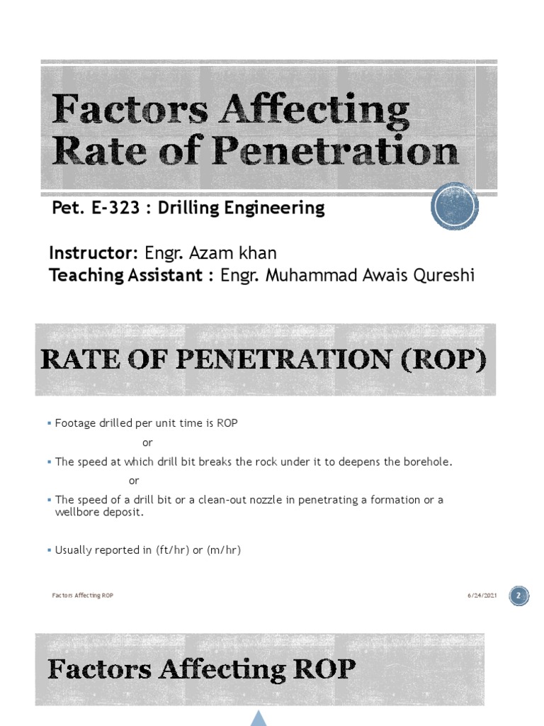 Factors Affecting Rate of PDF Filtration Rock (Geology)