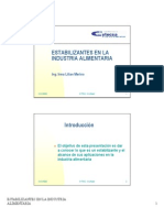 Clase 091113 Estabilizantes y Emulsificantes en La Industria de Alimentos