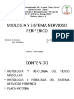 Miologia y Sistema Nervioso Periferico