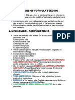 Complications of Formula Feeding 1