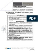 Pautas para La Elaboración de Las Fichas Ioarr Por Emergencia