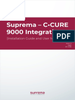 Manual - Suprema - CCURE 9000 Integration - IG - UM - v1.3 - EN - 230503.0 - 1