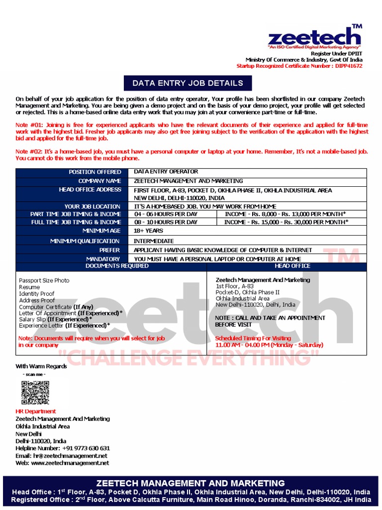 Job Details DEO PDF Business Cyberspace