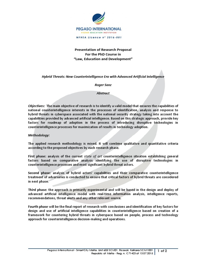AI-Driven Counterintelligence for Hybrid Threats | PDF ...