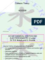 Chemical Kinetics CH 290