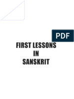 Sanskrit First Lessons - Eng + Hindi