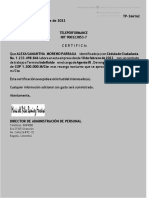 Certificado Laboral-Teleperformance