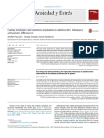 Coping Strategies and Emotion Regulation in Adolescents - Adecuacy and Gender Differences