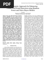 A Synergistic Approach For Enhancing Credit Card Fraud Detection Using Random Forest and Naïve Bayes Models