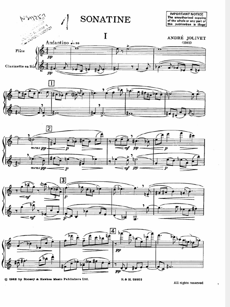 Dokumen Tips Jolivet Sonatine Flute and 2 PDF