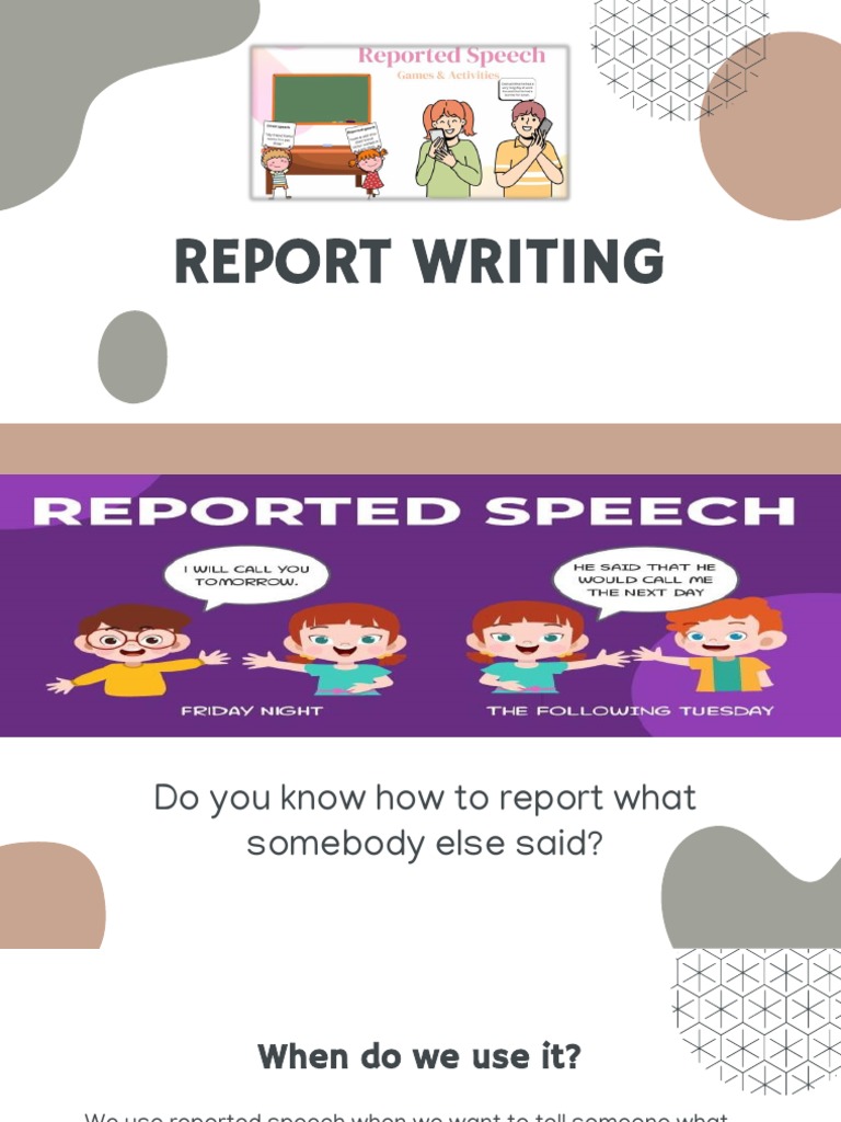Report Writing | PDF | Dolphin
