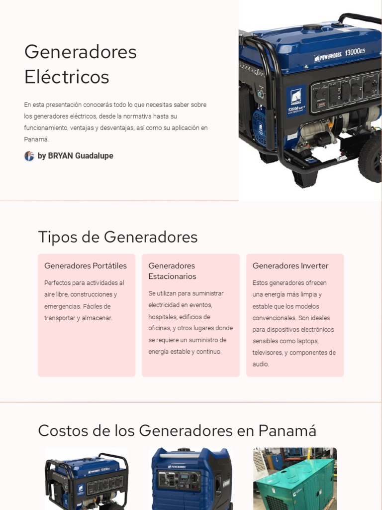 💡 ¡Diferencias entre generadores portátiles y estacionarios! ⚡️