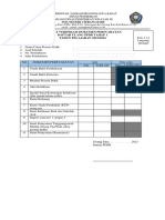 Format Ceklis Daftar Ulang Tahap 2