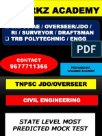 TNPSC Ae / Overseer/Jdo / Ri / Surveyor / Draftsman TRB Polytechnic / Engg