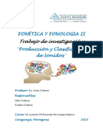 Fonética y Fonologia Ii