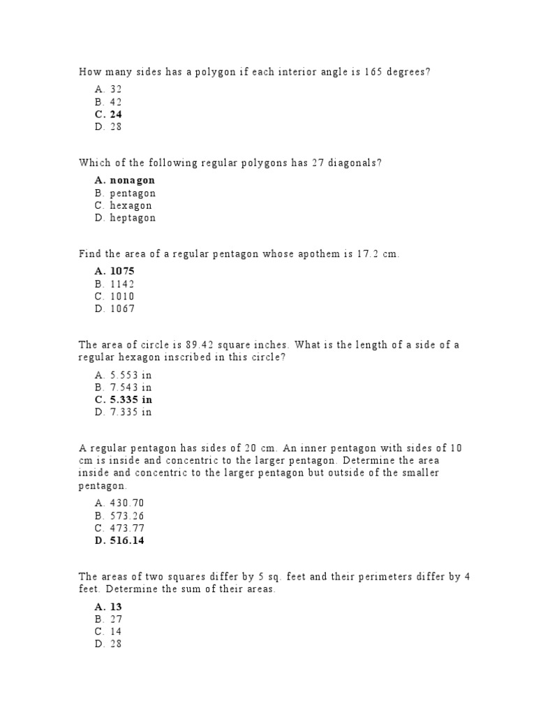 Solid Geometry Problem Set | PDF | Area | Sphere