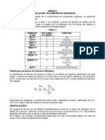 UNIDAD II. Nomenclatura de Compuestos Orgánicos