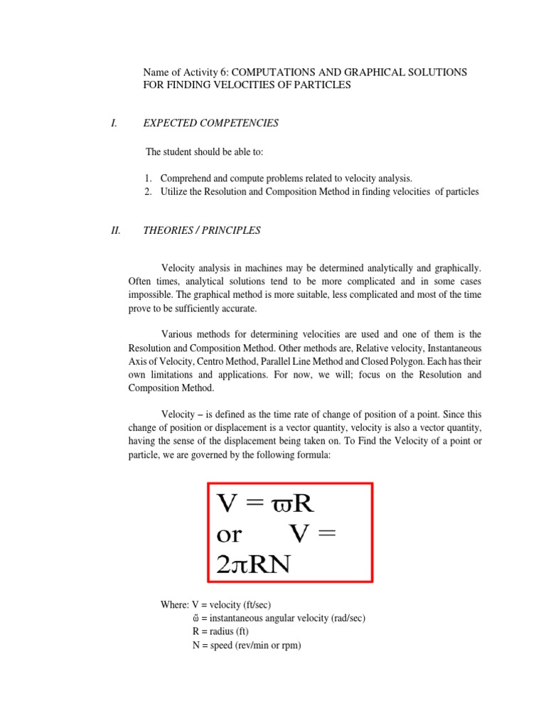 Velocity Analysis for Students | PDF | Rotation Around A Fixed Axis ...