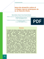 Efecto Del Sistema de Aireación Sobre El Rendimiento de Tilapia Roja en Estanques de Geomembranas en Garzón-Huila