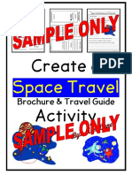 Create ASpace Travel Brochure and Travel Guide Activity SAMPLEONLY