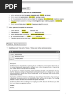 ANSWER KEY - Listening and Reading