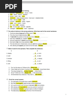 ANSWER KEY - Vocabulary and Grammar