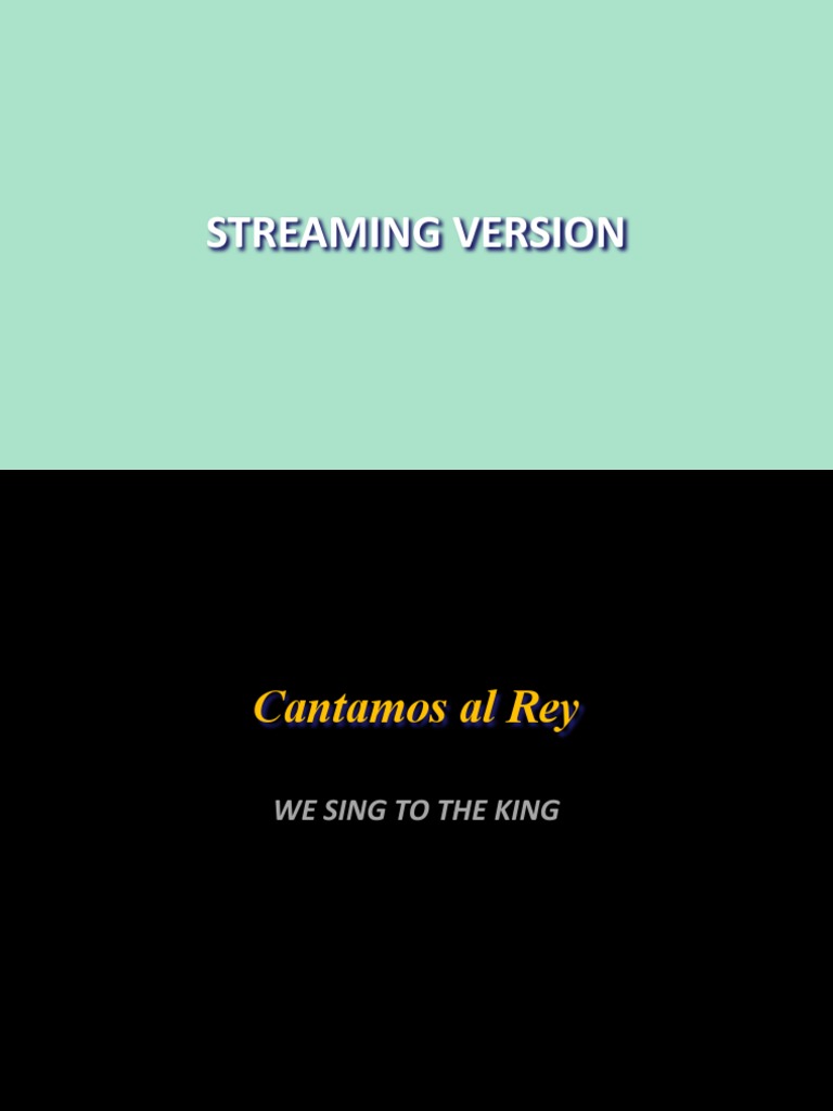 Cantamos al rey we sing to the king coalo zamorano pdf spanish