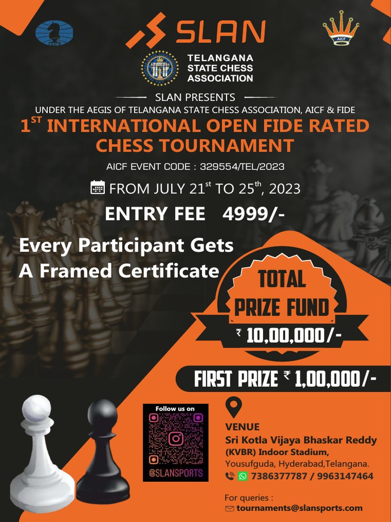 1st Bangalore International Grandmasters Open Chess Tournament 2024 