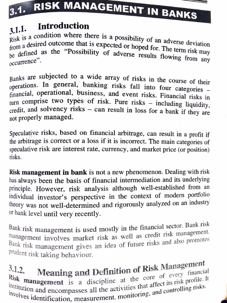 Market Risk Management in Banks | PDF | Market Liquidity | Banks