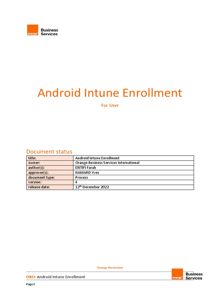 Android Intune Enrollment | PDF | Android (Operating System) | Google Play
