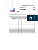 Planilla de Consolidación