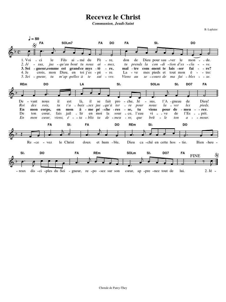 Recevez Le Christ 1v Pdf