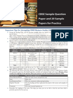 Subhash Dey's Business Studies 20+1 Sample Papers For 2023 Exam & CBSE Practice Paper With MS