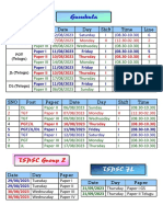 Ts Gurukula 2023 Telugu Time Table TT