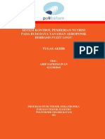 Sistem Kontrol Pemberian Nutrisi Pada Budi Daya Tanaman Aeroponik Berbasis Fuzzy Logic