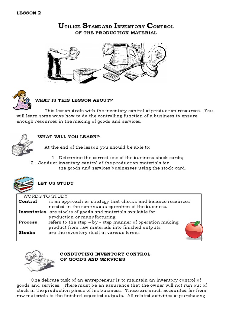 Inventory Control for Production Materials | PDF | Inventory | Goods