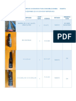 Informe de Accesorios para Ensamble Bomba Inserta