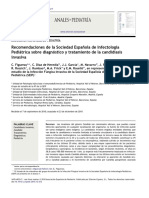 Recomendaciones de La Sociedad Española de Infectología Pediátrica