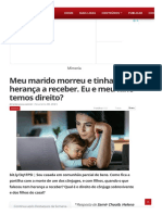 Meu Marido Morreu e Tinha Herança A Receber. Eu e Meu Filho Temos Direito