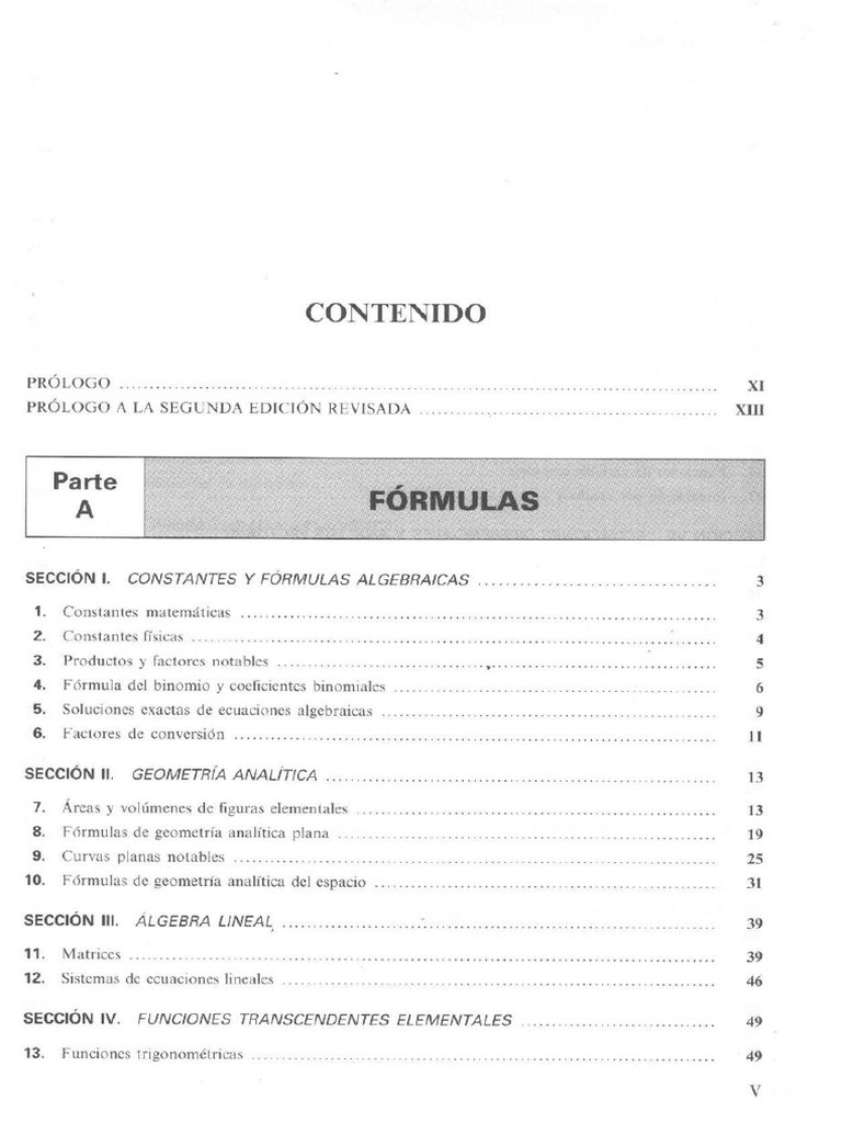 Formulas y Tablas de Matematica Aplicada Schaum | PDF
