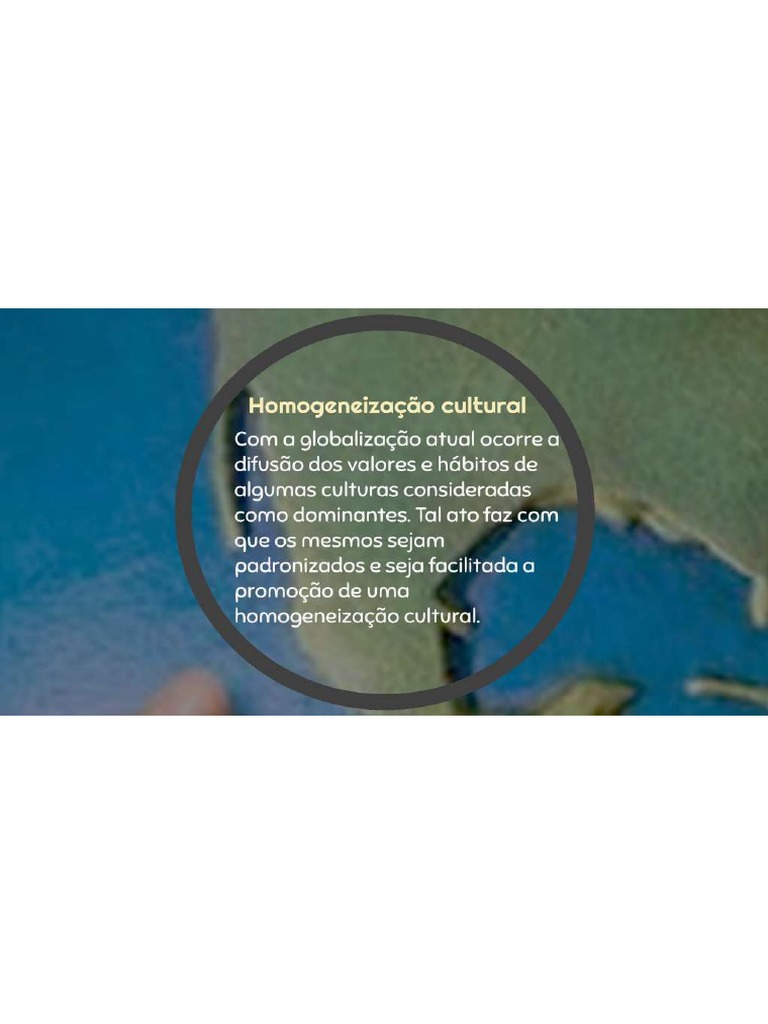 Homogeneização Cultural | PDF