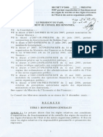 Decret-2008-328 Portant-Organisation Et Fonctionnement Des Regies de Recettes Et Celles D'avances de l'ETAT - 1
