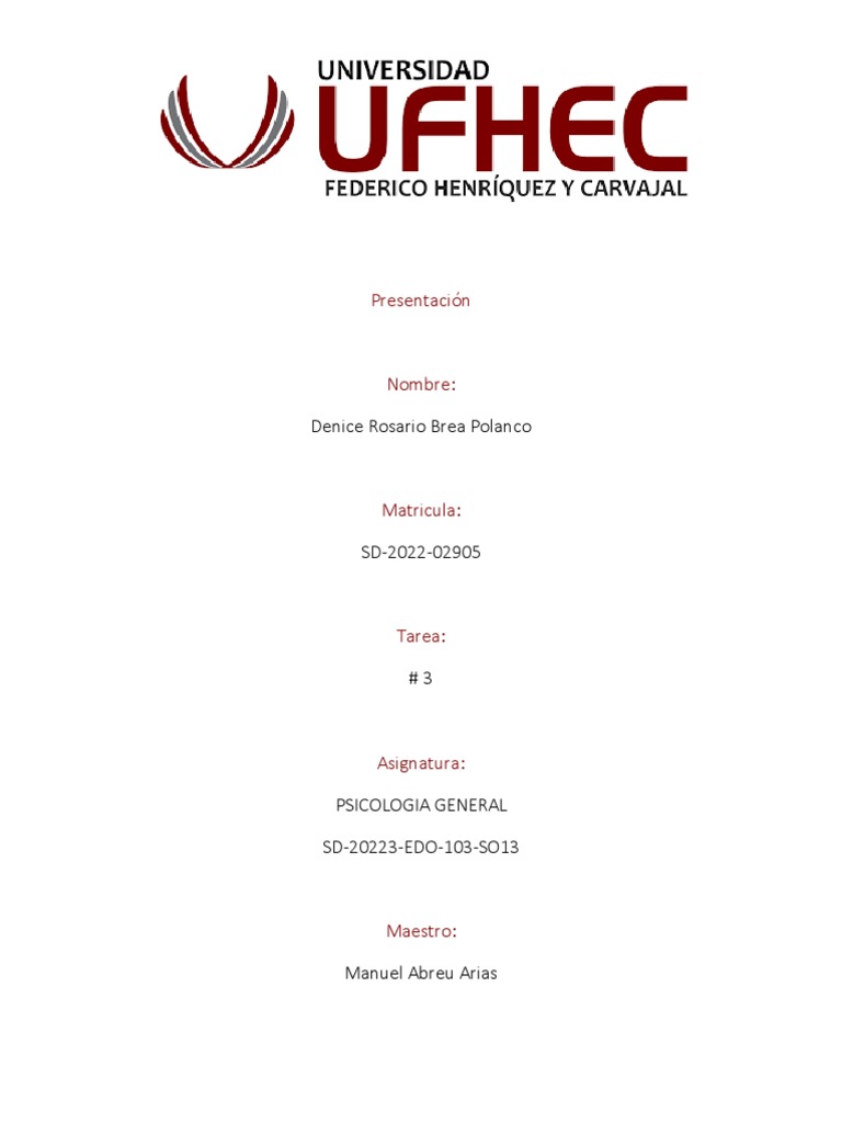 Denice Brea Tema 3 Psicologia G. | PDF | Percepción visual | Ojo humano