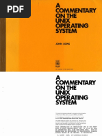 Lions - A Commentary On The Unix Operating System 197705